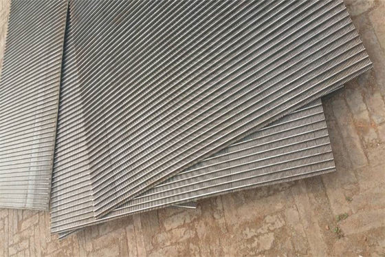 3 - καλώδιο σφηνών πάχους 12mm που ξύνει τις επίπεδες επιτροπές SS304L πλέγματος για τη διήθηση