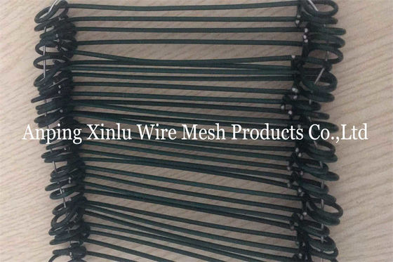 Κήπος Μαύρο Δύο Κύκλωμα Bale Ties 10cm μήκος BWG20 Q235 PVC επικαλυμμένο Twin Loop Rebar δεσμευτικό σύρμα
