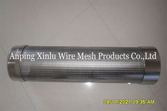 1x2mm Wire Wire Wrapped Johnson Type Screen Motor Filter 2205 Duplex από ανοξείδωτο χάλυβα