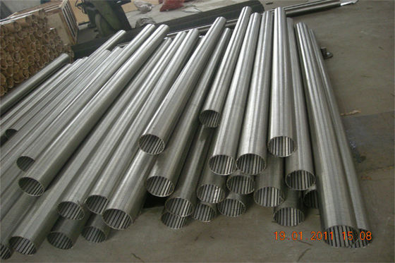 Αντί διάβρωσης SS304 Διαμέτρου 219mm Johnson Wire Water Well Screen Pipe 80 Bars 8&quot; Σπειροειδές σύρμα Στρίψιμο σωλήνα