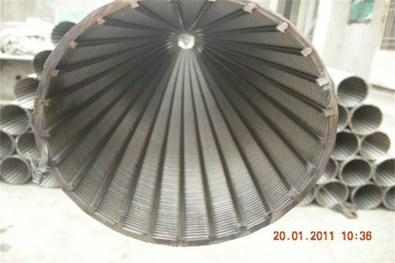 Φρεάτιο νερού χάλυβα 08x18h10 OD 126mm - σωλήνας οθόνης για την επεξεργασία απόβλητου ύδατος