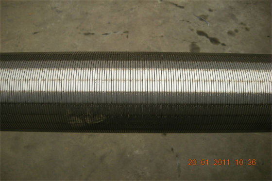 Φρεάτιο νερού χάλυβα 08x18h10 OD 126mm - σωλήνας οθόνης για την επεξεργασία απόβλητου ύδατος